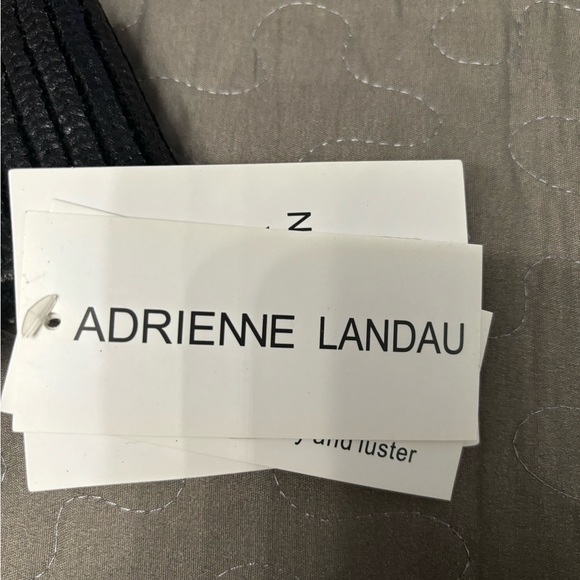 Adrienne Landau real fox fur hat. Black metallic color. Brand new with tags. - Picture 7 of 10